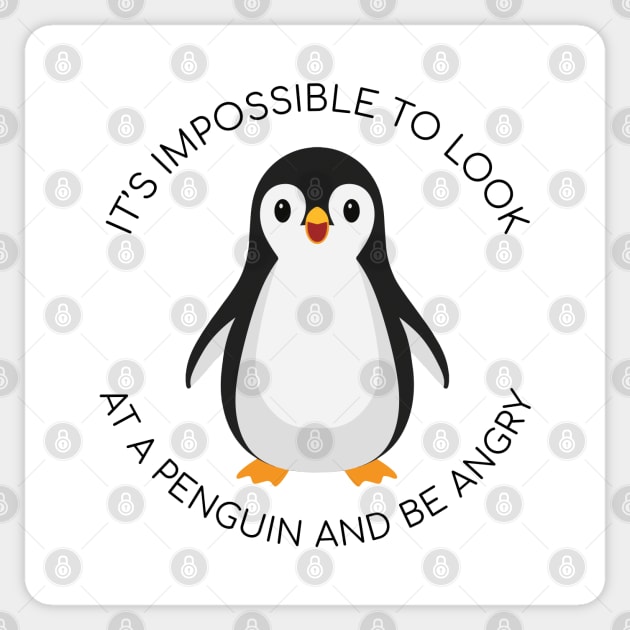 it's impossible to look at penguin and be angry Sticker by BodinStreet